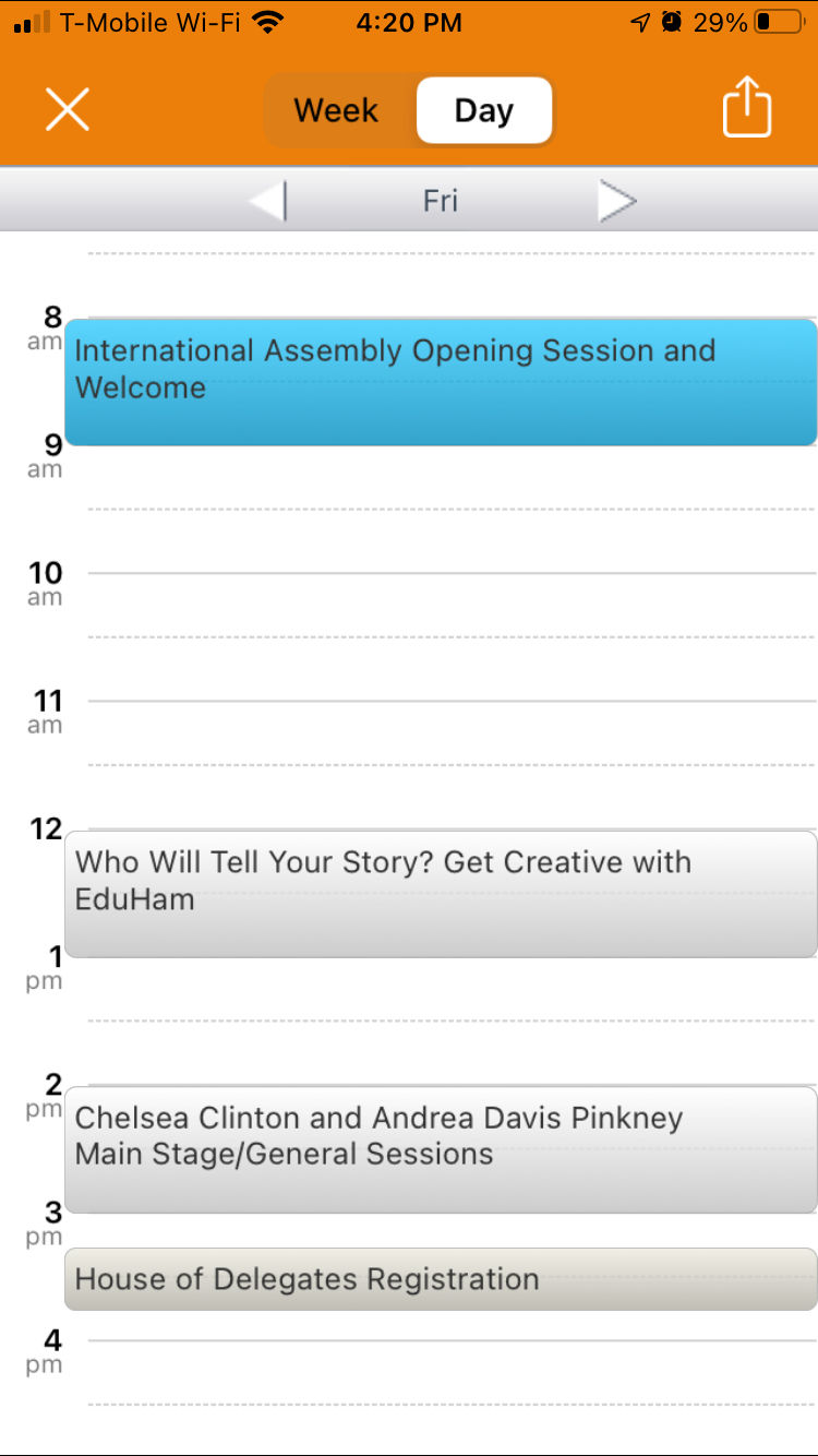 Create a personal schedule